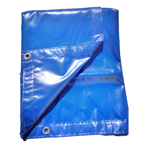 Xtarps -  6 x 8 - Blue Color Heavy Duty Waterproof Vinyl Tarp For Equipment Cover, Hay Cover, Ground Cover, Corrosion Controll, Roof, Sports Field, Shelter, Kennel, etc.