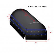 12 x 6 X 6 - Heavy Duty (18oz)   Truck Tarp, Coil Tarp 