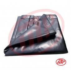 Xtarps -  12 x 14 - Black Color Heavy Duty Waterproof Vinyl Tarp For Equipment Cover, Hay Cover, Ground Cover, Corrosion Controll, Roof, Sports Field, Shelter, Kennel, etc.