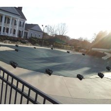 Black Color - Sun Block plus Debris Guard Cover for Pool Size 12 x 22